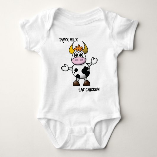 Funny Cow Baby T-shirt (Voorkant)