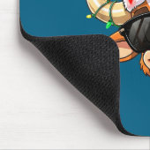 Funny Cow Christmas Cool Longhorn Santa Cow Hat Ho Muismat (Hoek)