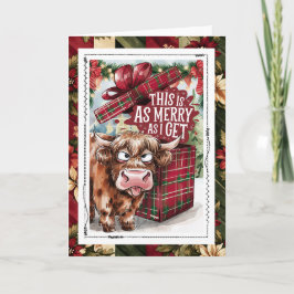 Funny Cow Christmas This Is As Merry As I Get Kaart