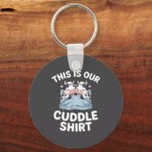 Funny Cow Couple Idea This Is Our Cuddle  Sleutelhanger (Voorkant)