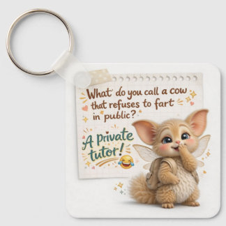 Funny Cow Dad Joke Sleutelhanger
