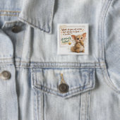 Funny Cow Dad Joke Vierkante Button 5,1 Cm (In situ)