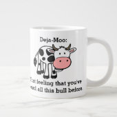 Funny Cow Deja-Moo Jokes Grote Koffiekop (Rechts)
