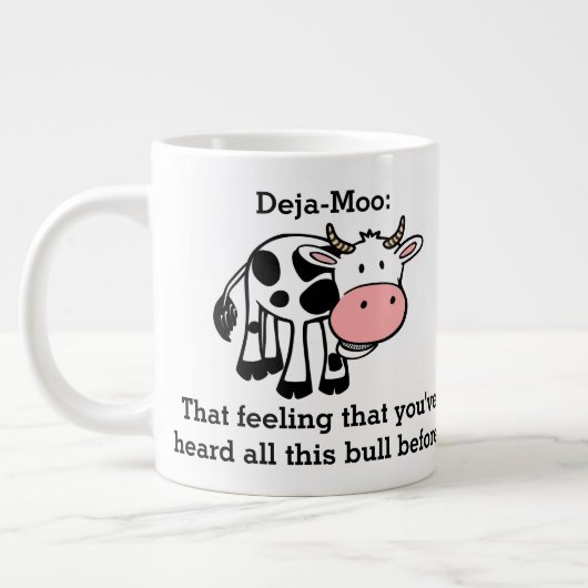 Funny Cow Deja-Moo Jokes Grote Koffiekop (Links)