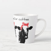 Funny Cow die een Rode Bandana beheert Latte Mok (Rechts)