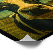 Funny Cow Farm Alien Selfie Ufo Zoo Boys Girls Kid Poster (Hoek)