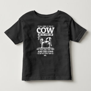 Funny Cow Farmer Cattle Quottes Kinder Shirts