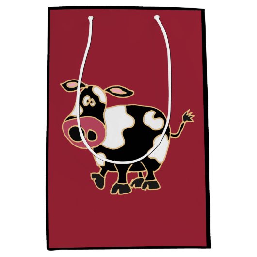 Funny Cow Gift Bag Medium Cadeauzakje (Voorkant)