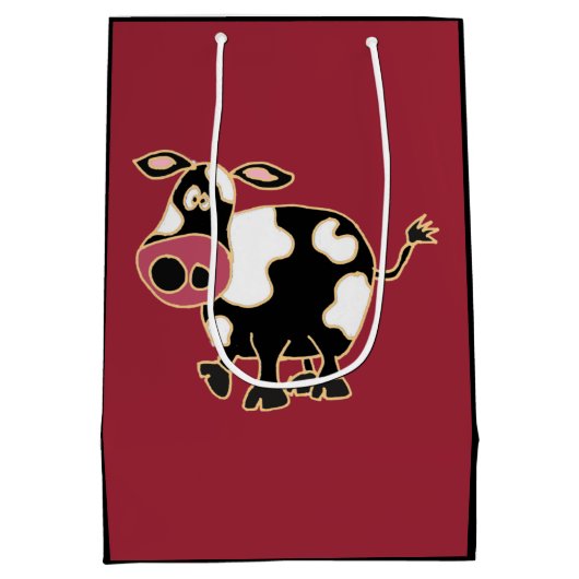 Funny Cow Gift Bag Medium Cadeauzakje (Achterkant)