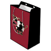 Funny Cow Gift Bag Medium Cadeauzakje (Achterkant Gekanteld)