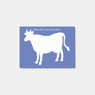 Funny Cow "Hier is het Paars van de Moo" Post-it® Notes