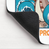 Funny Cow Holy Cow! I'm Being Productive! Cartoon Muismat (Hoek)