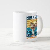 Funny Cow Holy Cow! My Mug Is Huge Epic Cartoon Grote Koffiekop (Voorkant rechts)