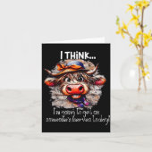 Funny Cow I Think I'm Gonna Get On Someone's Nerve Kaart (Gele Bloem)