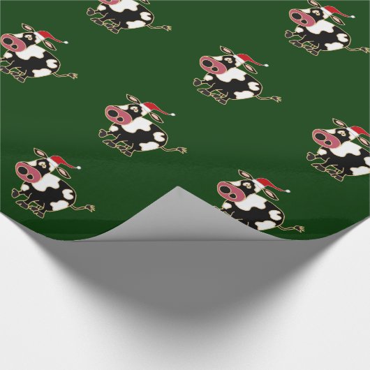 Funny Cow-kerstpapier Cadeaupapier (Hoek)