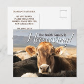 Funny Cow Moving Aankondigingskaart (Voorkant / Achterkant)