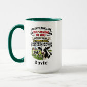 Funny Cow Mug – Thinking About Holstein Cows Mok (Links)