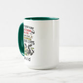 Funny Cow Mug – Thinking About Holstein Cows Mok (Voorkant links)