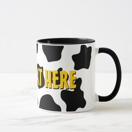 Funny Cow print mok koffie | Dierpatroon Boerderij (Rechts)