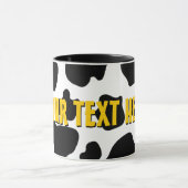 Funny Cow print mok koffie | Dierpatroon Boerderij (Midden)