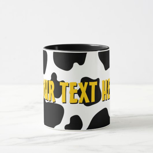 Funny Cow print mok koffie | Dierpatroon Boerderij (Midden)