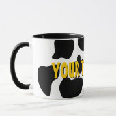 Funny Cow print mok koffie | Dierpatroon Boerderij (Links)