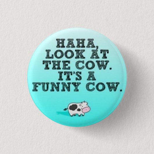 Funny Cow Ronde Button 3,2 Cm (Voorkant)