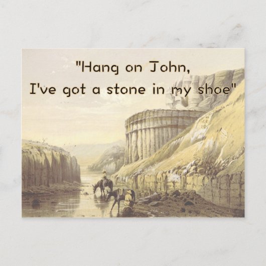 Funny Cowboy Birthday Card Humorous Western USA Briefkaart (Voorkant)