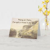 Funny Cowboy Birthday Card Humorous Western USA Kaart (Gele Bloem)