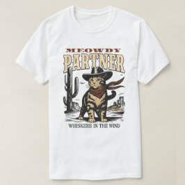 Funny Cowboy Cat – Meowdy Partner Western Cat T-shirt