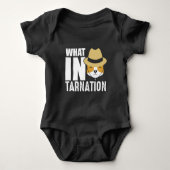 Funny Cowboy Dog Wat in Tarnan Romper (Voorkant)