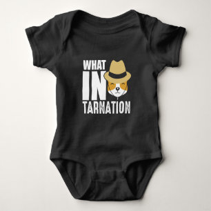 Funny Cowboy Dog Wat in Tarnan Romper