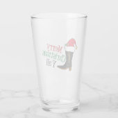 Funny Cowboy Merry Kerstmis Y Glas (Achterkant)