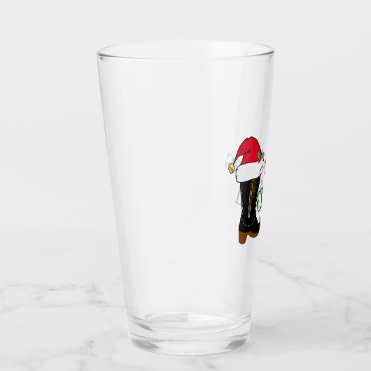 Funny Cowboy Merry Kerstmis Y Glas (Rechts)