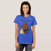 Funny Cowboy Pug Dog T-shirt (Voorkant volledig)