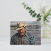 Funny Cowboy Quote Ranchers Boerderij Land Western Briefkaart (Staand voorkant)