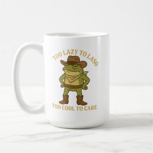 Funny Cowboy Raccoon T-Shirt - "All Hat No Hustle Koffiemok