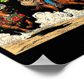 Funny Cowboy Santa Christmas Holiday Western Style Poster (Hoek)