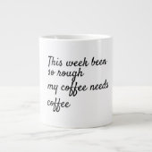 Funny Coworker cadeau Humor Trendy Grote Koffiekop (Voorkant)