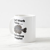 Funny Coworker Feel Crappie Gevist Pun Koffiemok (Voorkant links)