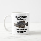 Funny Coworker Feel Crappie Gevist Pun Koffiemok (Links)