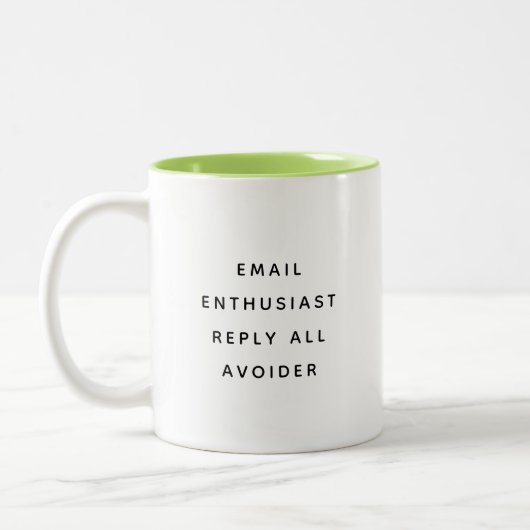 Funny Coworker Quotes Office Humor Gift Mug Tweekleurige Koffiemok (Links)