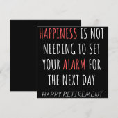 Funny coworker retirement save the date (Voorkant / Achterkant)