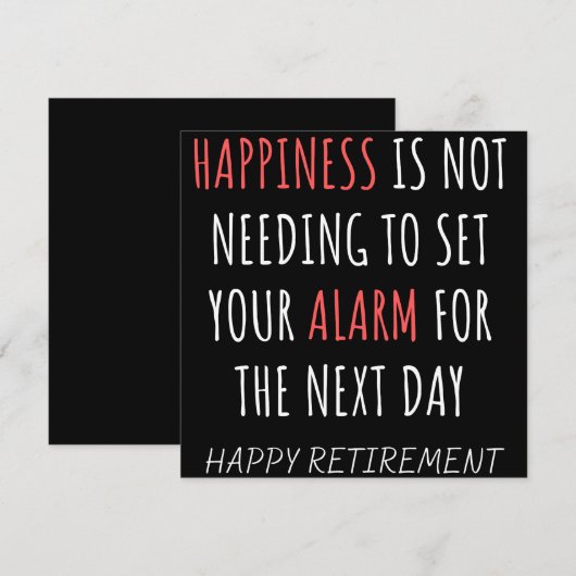 Funny coworker retirement save the date (Voorkant / Achterkant)