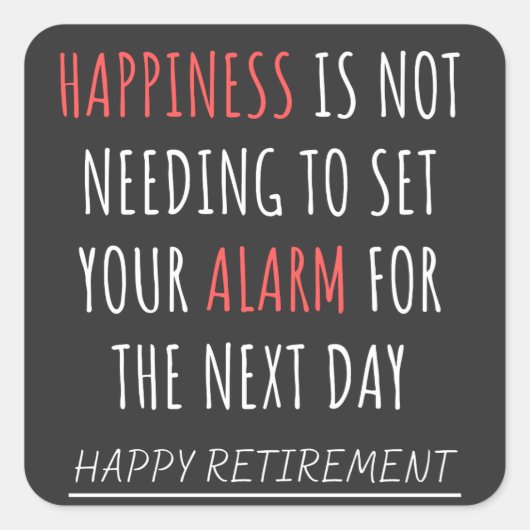 Funny coworker verwijdert vierkante sticker (Voorkant)