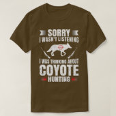 Funny Coyote Hunting Lover Fan Hunter Hobby Pistoo T-shirt (Design voorkant)