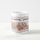 Funny Cozy Christmas Holiday Loading Progress Bar Koffiemok (Center)