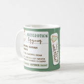Funny Cozy Prescription Holiday Eggnog Koffiemok (Voorkant links)