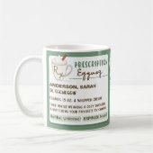 Funny Cozy Prescription Holiday Eggnog Koffiemok (Links)