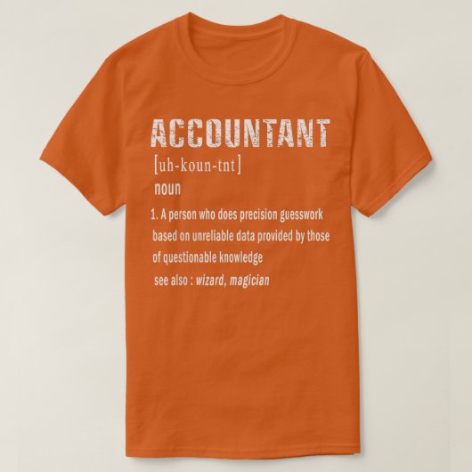 Funny CPA Certified Public Accountant Defi T-shirt (Design voorkant)